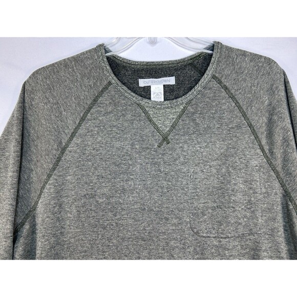 Outerknown Sweatshirt Men’s XL Olive Green Hemp Blend Organic Pullover - Picture 2 of 9